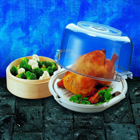 Microwave Steamer for steamed vegetables or Cooking a full Chicken