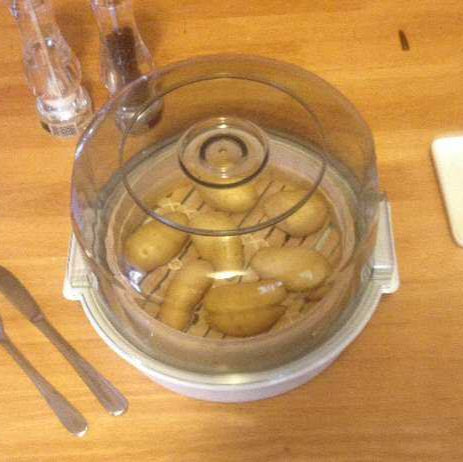 Steaming Potatoes