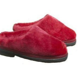 Plush Red Slippers